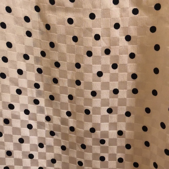 Escada Silk Black & White Polkadot Blouse - Picture 5 of 11